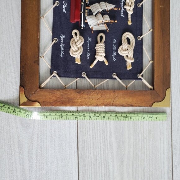 M10 Vintage Heritage Mint Nautical Sailors Knots Rope Mayflower Ship Wall Frame - Picture 5 of 6